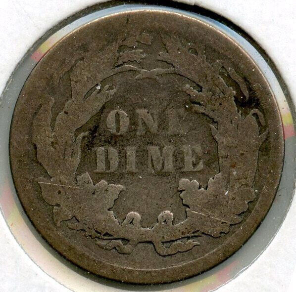 1891 Seated Liberty Silver Dime - Philadelphia Mint - BR267