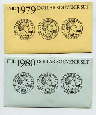 1979 1980 1981 1999 Susan B Anthony Dollar $1 Set Mint Philadelphia Denver H379