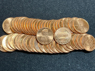 1990-D Unc Lincoln Memorial One Cent Penny Roll Uncirculated 50 Coins - SS463