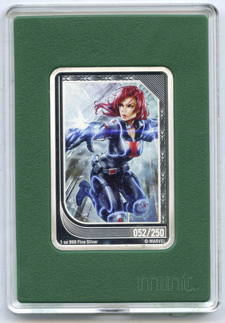 Black Widow 2023 Marvel Mint Trading Card 999 Silver 1 oz $2 Niue Coin - J810