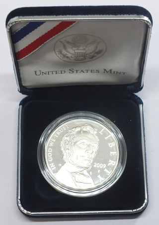 2009 Abraham Lincoln Proof Silver Dollar US Mint LN7 Commemorative Coin - J910