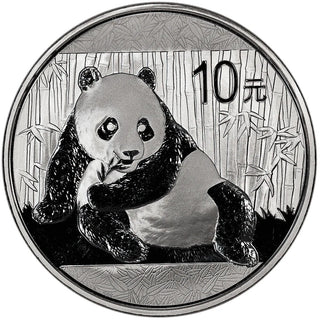 2015 China Silver Panda 1 oz Chinese Bullion Coin 10 Yuan - One Ounce - BJ824