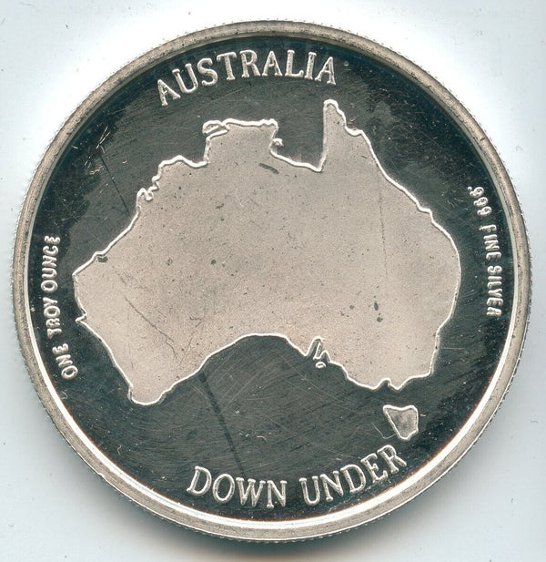 1988 Australia Koala Bears Silver 1 oz Art Medal Round -SR258