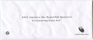 2012 American The Beautiful Quarters Circulating Coin Set P & D Mint - DM888