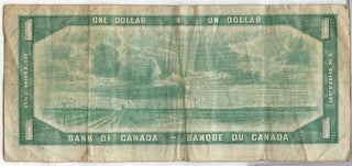 1954 $1 Dollar The Bank of Canada Devil's Face Banknote - SR883