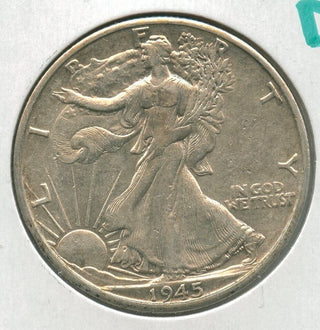 1945-D Silver Walking Liberty Half Dollar 50c Denver Mint  - SR235