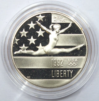 1992 Gymnast U.S. Olympic Proof Half Dollar US Mint Coin - J182