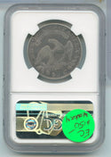 1824-P 4 Over 4 Silver Bust Half Dollar 50c NGC F 15 Philadelphia Mint - SS372