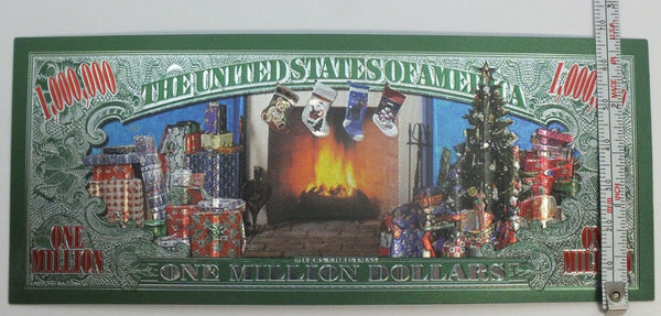 Merry Christmas Santa Claus $1,000,000 Note Stocking Stuffer Million Gift GFN71