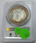 1989 American Eagle 1 oz Silver Dollar PCGS MS68 Toning Toned - C491