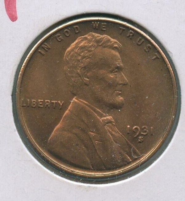 1931-S Lincoln Wheat Cent 1c San Francisco Mint  - SS787