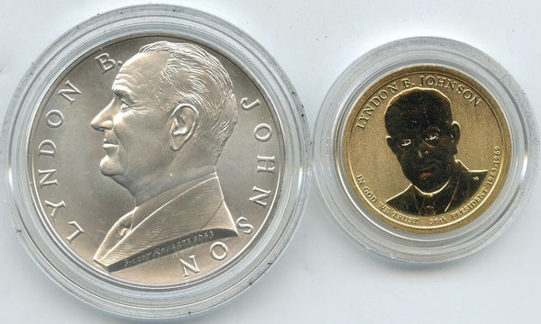 2015 Lyndon B. Johnson Coin + Chronicles Set AX4 United States Mint - J158