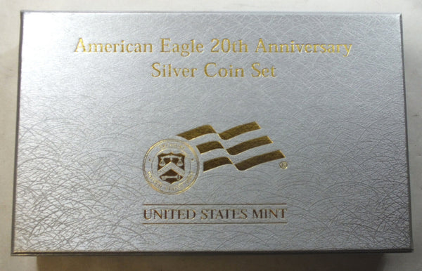 2006 American Eagle Silver Dollar 20th Anniversary 3-Coin Set US Mint - H978