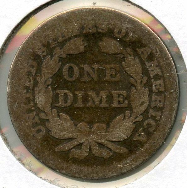 1850 Seated Liberty Silver Dime - Philadelphia Mint - BT336