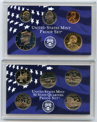 2001 United States Proof Set 10 Coins U.S. Mint San Francisco State Quarters