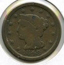 1848 Braided Hair Large Cent Penny - H673