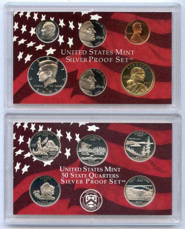 2005 United States Silver Proof Set 11 Coins U.S. Mint San Francisco