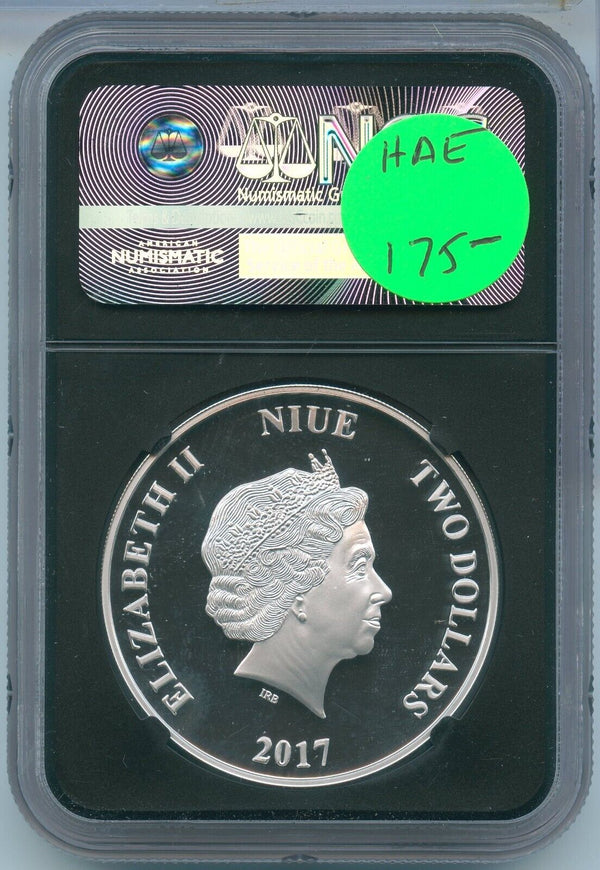 2017 $2 Niue Star Wars C-3PO NGC PF70 Silver Coin 1oz 999 - SS580