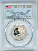 2022-S Anna May Wong American Women Quarter PCGS PR70DCAM San Francisco - SS640