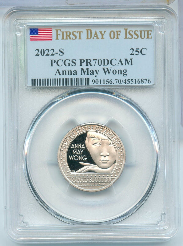 2022-S Anna May Wong American Women Quarter PCGS PR70DCAM San Francisco - SS640