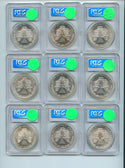 1986 - 2005 American Silver Eagle 1 oz 20-Coin Set PCGS MS69 Toning - SR478