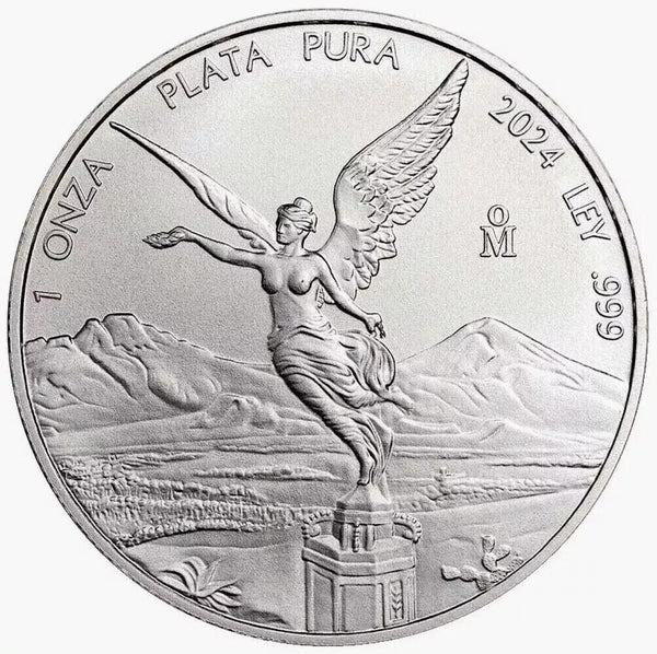 2024 Mexico Libertad 1 Oz Silver 999 Plata Pura Onza Mexican Uncirculated Coin