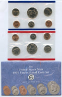 1991 US Uncirculated Mint Set 10 Coin United States Philadelphia Denver P & D