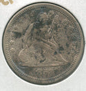 1858-P Silver Seated Liberty Quarter 25C Philadelphia Mint - SS672