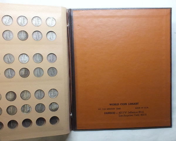 Mercury Dimes 1916 - 1945 Partial Coin Set Collection 7123 Dansco Album - K85