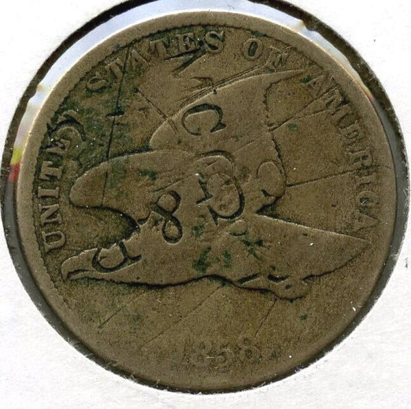 1858 Flying Eagle Cent Penny - Cull - Small Letters - C391