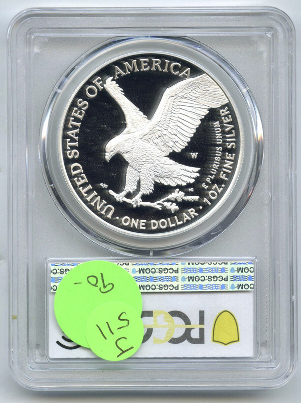 2022-W Burnished Silver Eagle 1 oz PCGS PR 70 DCAM - West Point Mint - J511