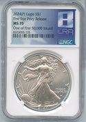 2024 American Eagle First Star Privy 1 oz Silver 1 Of  50,000 NGC MS70 - SS647