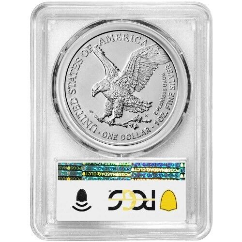 2022 American Silver Eagle 1 Oz PCGS MS70 Coin Blue Label Certified - JN540