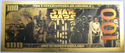 Darth Vader Star Wars $100 Novelty 24K Gold Foil Plated Note Bill - GFN58