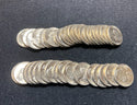 1957-D BU Jefferson Nickel $2 Roll Uncirculated Coins Denver Mint-SS368