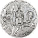 2023 Sparta Silver 1 Oz Proof Coin $5 Cook Islands Box & COA Warriors - JP369