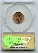 2009 Lincoln Cent Formative Years ANACS MS64 Red DD Rev WDDR-043 Dbl Thumb K181