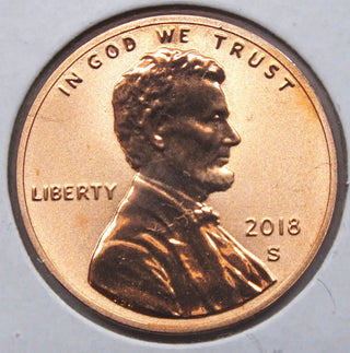 2018-S Lincoln Cent Penny Reverse Proof - San Francisco Mint - J973