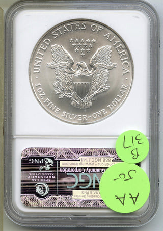 2006 American Eagle 1 oz Silver Dollar NGC MS69 Certified - One Ounce - B317