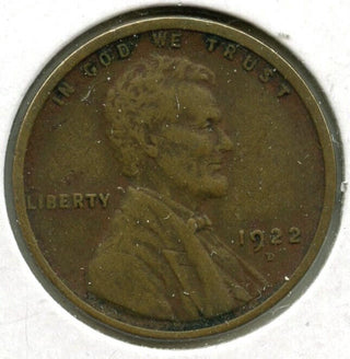 1922-D Lincoln Wheat Cent Penny - Denver Mint - J618