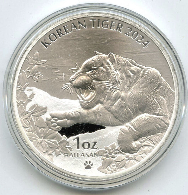 2024 Republic of Korea Tiger 999 Silver 1 oz Medal Round - Hallasan - K350