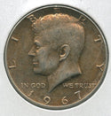 1967-P Silver Kennedy Half Dollar 50c Philadelphia Mint Toner Toning - SR514