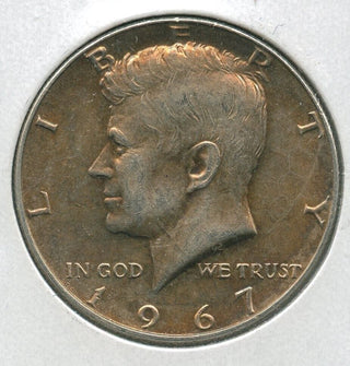 1967-P Silver Kennedy Half Dollar 50c Philadelphia Mint Toner Toning - SR514