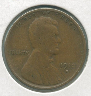 1912-S Lincoln Wheat Cent 1c San Francisco Mint -KR821