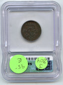 1655-B France Liard Coin ICG Certified EF 40 Louis XIV French - J804