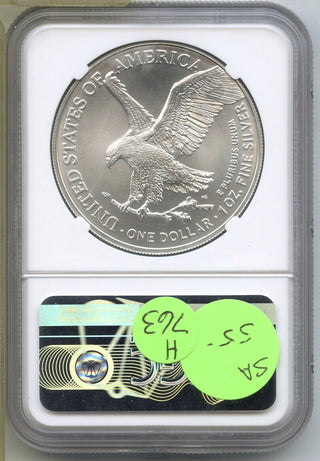 2021 American Eagle T2 Silver Dollar NGC MS69 Certified Type 2 Bullion - H763