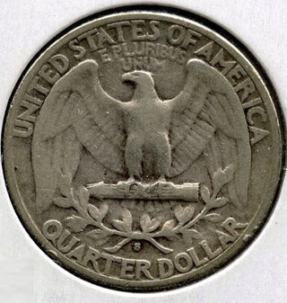 1932-S Washington Silver Quarter - Key Date - San Francisco Mint - H371