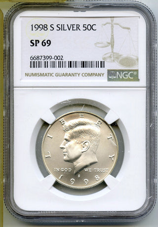 1998-S Kennedy Silver Half Dollar NGC SP 69 San Francisco Mint - J221