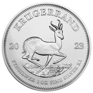 2023 South Africa Krugerrand 1 Oz Fine Silver Rand Coin Bullion BU Unc - JP191