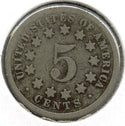 1867 Shield Nickel - No Rays - Five Cents - C668